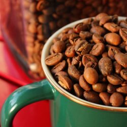 coffee bean cup milk